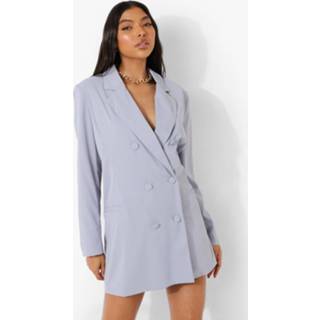 👉 Blazer blauw Dusty Blue Tall Oversized Getailleerde Jurk,