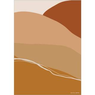 👉 Poster papier One Size oranje Little Dutch A3 - Horizon rust 8720168534170
