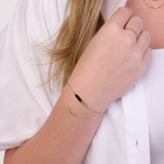 👉 Armband zilveren zilver Color-Goud goldplated bal 8719802245732