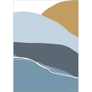 👉 Poster blauw papier One Size Little Dutch A3 - Horizon blue 8720168534156