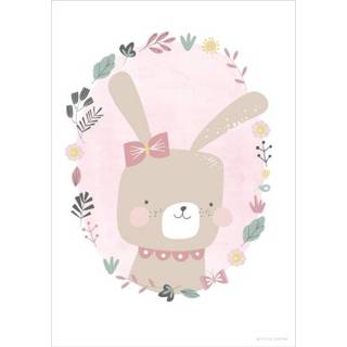 👉 Poster roze Little Dutch Konijn 8719638746540