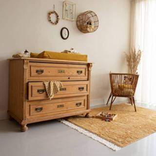 👉 Vloerkleed katoen geel Little Dutch Dot Pure Ochre 170x120cm 8720168532053