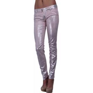 K-FIT LICHT ROZE - Met Jeans - Broeken - Roze Roze elastan katoen vrouwen handwas K-FIT LICHT - Met Jeans Broeken