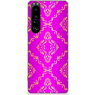 Siliconen hoesje roze Sony Xperia 1 III Barok 8720632796066