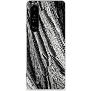 👉 Bumper hoesje grijs Sony Xperia 1 III Boomschors 8720632864796