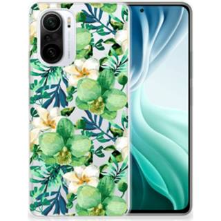 👉 Orchidee groen Xiaomi Mi 11i | Poco F3 TPU Case 8720632539151