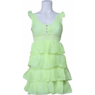 👉 Groen limoen vrouwen Dept jurk - Light Dress Lime