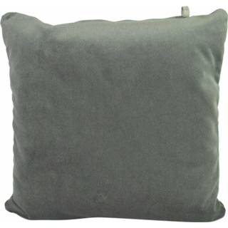 👉 Donkergroen polyester groen Initials kussen studio Lucca Olive Green 45x45cm 8717469636856