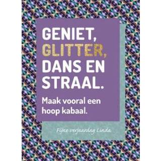 👉 Verjaardagskaart met naam Luckz | Glitter