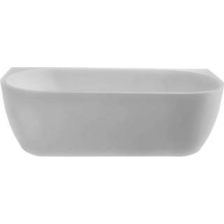 👉 Vrijstaande ligbad wit mat acryl Wiesbaden Wall half vrijstaand 180x80cm inclusief waste 21.3699 8719956083167