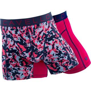 👉 Boxershort roze elastaan s|m|l|xl male multi Cavello 2-pack boxershorts -