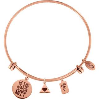 👉 Armband staal rosgoudverguld bangle active vrouwen CO88 'Hart-You' staal/rosékleurig, all-size 8CB-13009 8719075079775