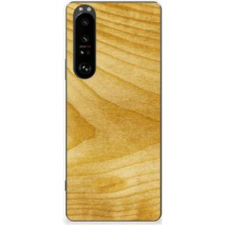 👉 Bumper hoesje hout Sony Xperia 1 III Licht 8720632465252