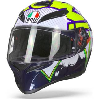 👉 AGV K3 SV Max Vision Bubble Blue White Yellow Fluo MS