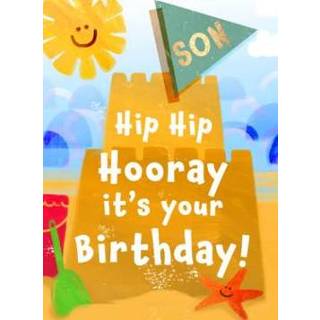 👉 Verjaardagskaart zoon Greetz | Sandcastle