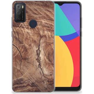 👉 Bumper hoesje Alcatel 1S (2021) Tree Trunk 8720632110565