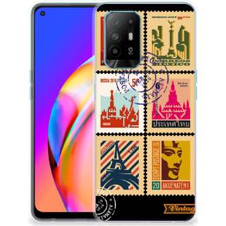 👉 Postzegel siliconen OPPO A94 5G | Reno5 Z Back Cover Postzegels 8720632639677