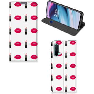 👉 Lippenstift OnePlus Nord CE 5G Hoesje met Magneet Lipstick Kiss 8720632446251