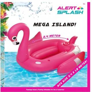 👉 Small Alert Splash Opblaasbaar Figuur Flamingo 240X180Cm 8710124134414