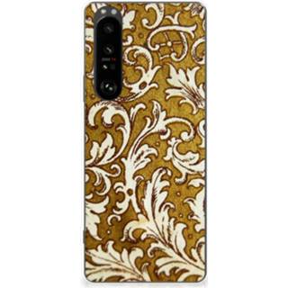 Siliconen hoesje goud Sony Xperia 1 III Barok 8720632927354