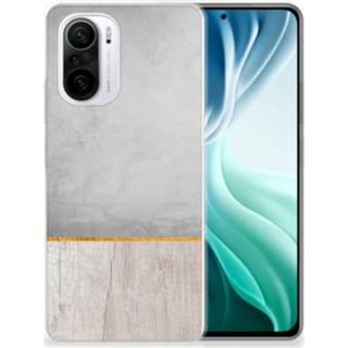 👉 Bumper hoesje Xiaomi Mi 11i | Poco F3 Wood Concrete 8720632964670