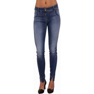 👉 Blauw elastan katoen vrouwen X-H-Gefer D876 1857 - Met Jeans
