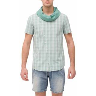👉 Groen katoen mannen Bollywood overhemd t-shirt - Antony Morato Overhemden