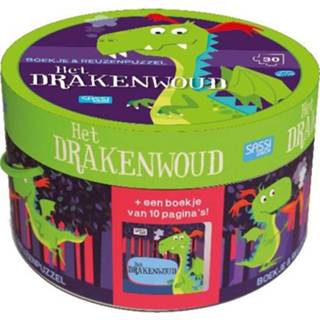 👉 Boek One Size GeenKleur + puzzel Sassi - Drakenwoud 30 stukjes 9789461888471