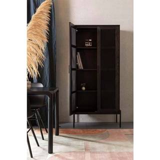 👉 Zwart metaal active Kast Hardy black oak/metaal 8718548056695