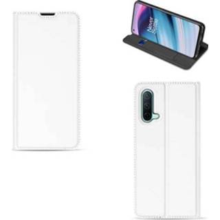 Coverhoes wit OnePlus Nord CE 5G Stand Cover Hoesje met Pashouder 8720632916150