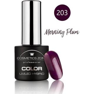 👉 Nagellak pruim gel One Size paars Cosmetics Zone UV/LED Hybrid 7ml. Morning Plum 203 7433652328315