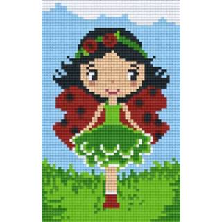 👉 GeenKleur meisjes Pixelhobby Classic Lieveheersbeestje Meisje 12x20 cm 1000000017656