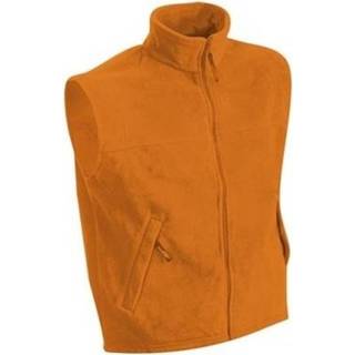 👉 Bodywarmer oranje One Size mannen Fleece casual voor heren - Holland feest/outdoor kleding Supporters/fan artikelen 8719538990371
