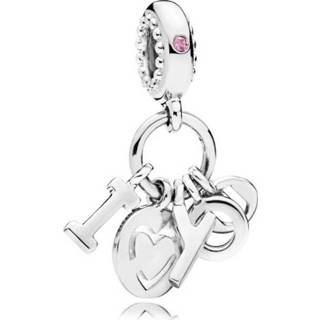 👉 Zilver One Size Pandora 796596FPC Hangbedel I Love You 5700302629521