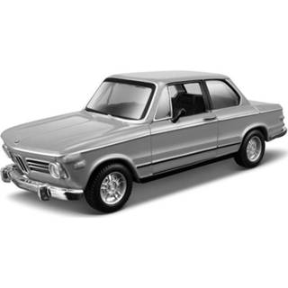 👉 Modelauto metaal zilver BMW 2002tii 1972 1:32 - speelgoed auto schaalmodel 8719538435513