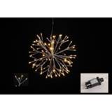 👉 Kerstverlichting One Size wit Lichtbollen / verlichte figuren decoratie bollen 40 cm - met timer voor binnen 8720147704853