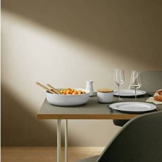 👉 Lepel wit One Size GeenKleur Legio Nova Zoutdoosje met Deksel en - Ø 10.5 cm Eva Trio 5706631188388