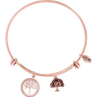 👉 Armband staal rosgoudverguld active bangle vrouwen CO88 'Levensboom' staal/rosékleurig, all-size 8CB-12065 8719497230990