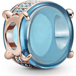👉 Bedel blauw rose zilver One Size array Pandora Colours 789309C01 Blue Oval Cabochon rosekleurig 5700302908084