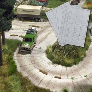 👉 One Size meerkleurig Diorama Concrete-Slab Pavement set HO 4001738011067