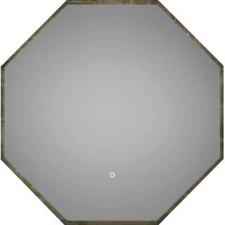 👉 Badkamerspiegel zeshoekig wand stockholm Martens Design 60 cm Hexagon met Indirecte Verlichting Rondom 8719304537182