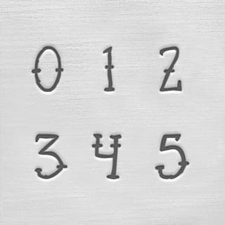 👉 Stempel blauw staal One Size ImpressArt Embossing stempels 4 mm 9-delig 11499039907