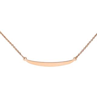 👉 Zilveren zilver active layer glanzend karabijnslot vrouwen Ketting 'City' Anker - Staafje 42-48 cm Rosé plated 102.0584.48 8712121603375