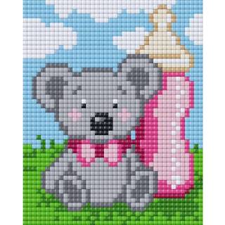 👉 XL GeenKleur meisjes Pixelhobby Geboorte Meisje 20x24 cm 8718468628002