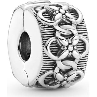 👉 Zilver One Size zilverkleurig Pandora Passions 799316C00 Clip-Stopper Flower Pattern 5700302916539