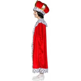 👉 Koningsmantel rode rood mannen kinderen jongens verkleedkleding konings mantel voor - kostuum 8718758921486