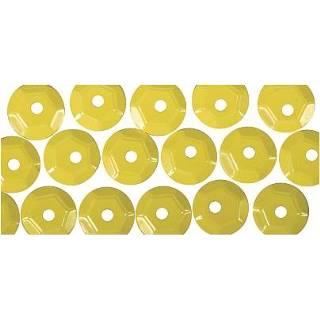 Paillet geel One Size Pailletten 6 mm 500 stuks 8718758794660