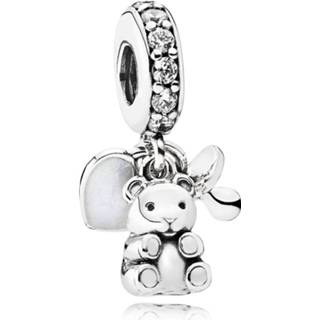 👉 Teddybeer zilver One Size Pandora 792100CZ Hangbedel 5700302548976
