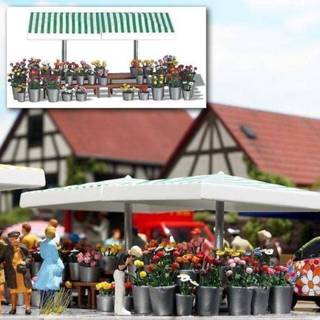 👉 One Size meerkleurig Diorama Market Stand Flowers HO 4001738010725