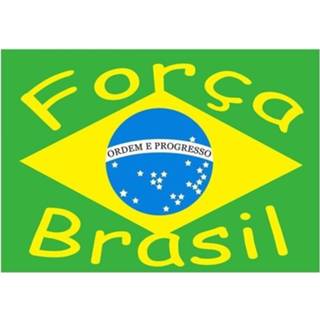 👉 Vlag One Size meerkleurig Brazilie Forca Brasil 8718758211372